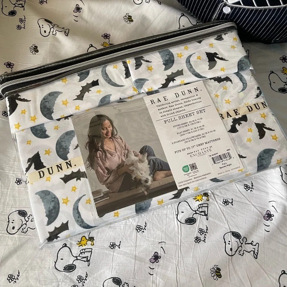Rae Dunn Halloween full bed Sheet Set